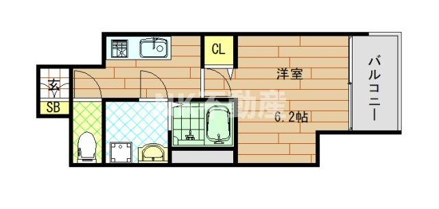 【間取り】 | S-RESIDENCE小阪azure（河内小阪賃貸） | 間取りです