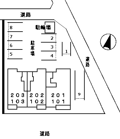 ヴィラージュの区画図