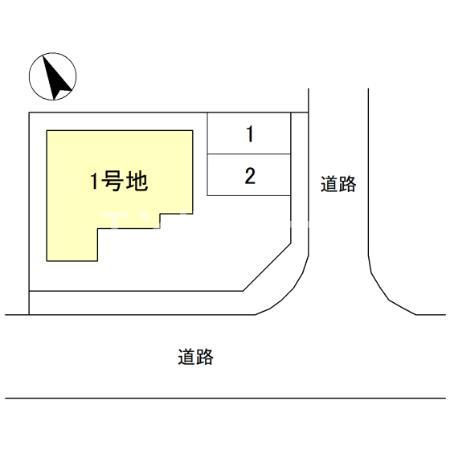 SECUREA下之城町　3号地1の区画図|高崎、前橋のお部屋探しはエンドスケープまで！お客様の理想お聞かせ下さい♪