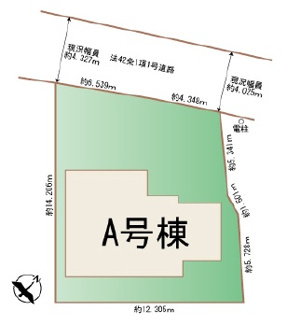 【区画図】 | 沖縄市古謝（限定1棟） | A号棟　