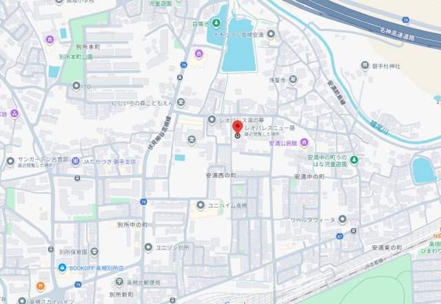 レオパレスニュー藤の地図