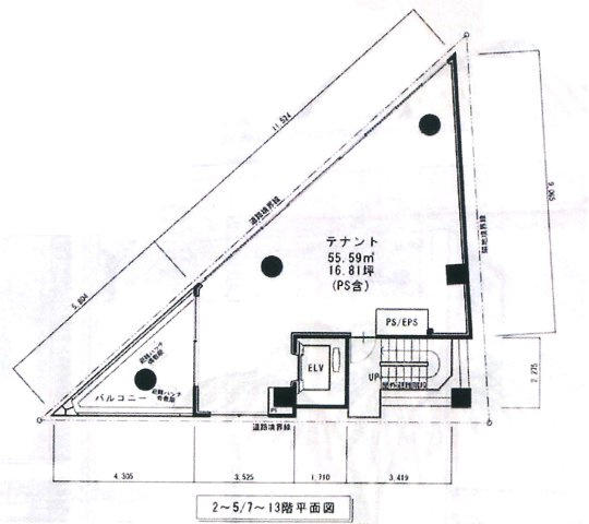 ９９９９ビルの間取り|中之島FLAG（中之島フラッグ　テナント）間取り