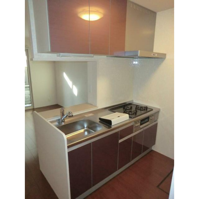 【キッチン】 | トリオン | グリル付き３口コンロ。