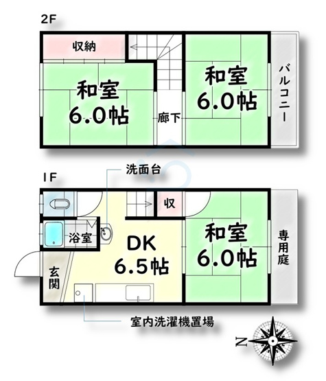 【間取り】 | マンション井戸【名古屋市賃貸・メゾネット】