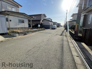 【前面道路含む現地写真】 | 【売地】秋田市飯島新町二丁目