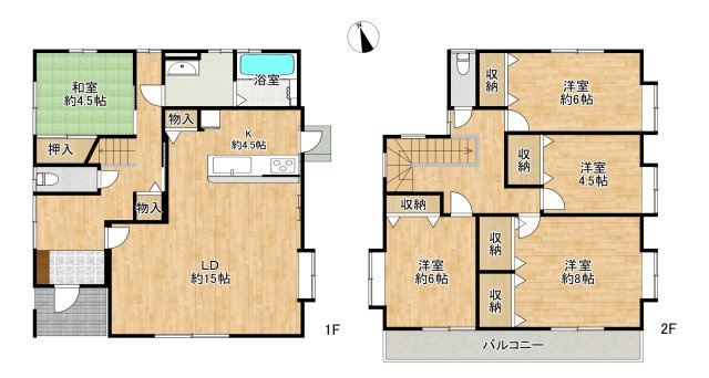 仙台市青葉区中江2丁目の間取り