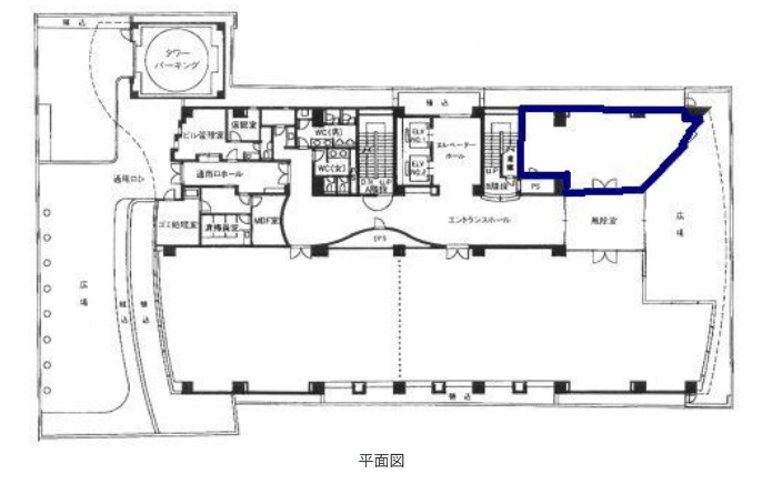 ダイアビル福岡赤坂の間取り