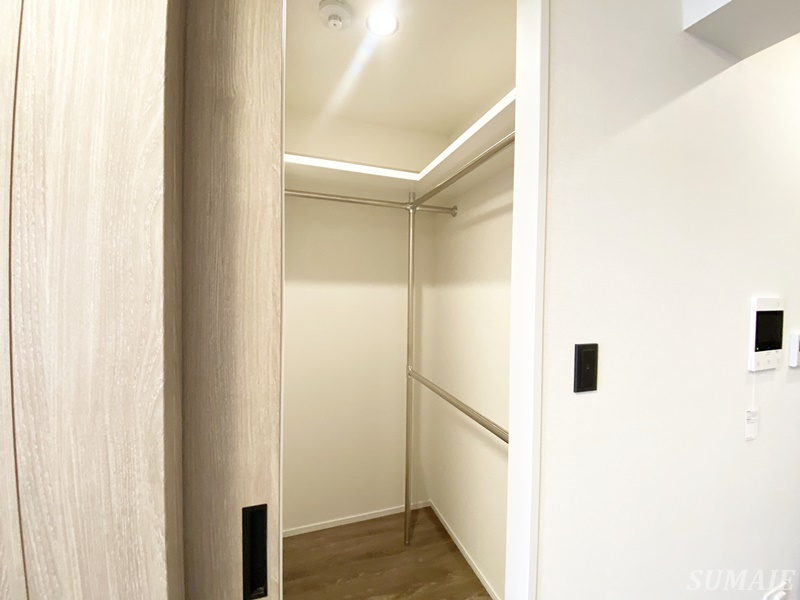 アジールコート王子の収納|ウォークインクローゼット☆