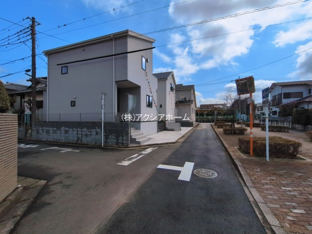 所沢市中新井4丁目・全2棟　新築一戸建　1号棟　の前面道路含む現地写真|現地写真（2026年3月10日撮影）