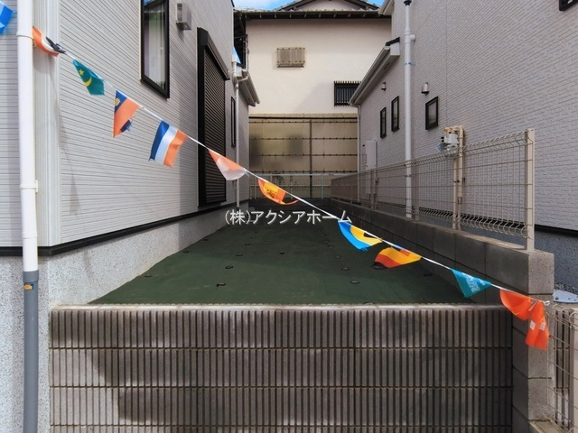 所沢市中新井4丁目・全2棟　新築一戸建　1号棟　の庭|現地写真（2026年3月10日撮影）