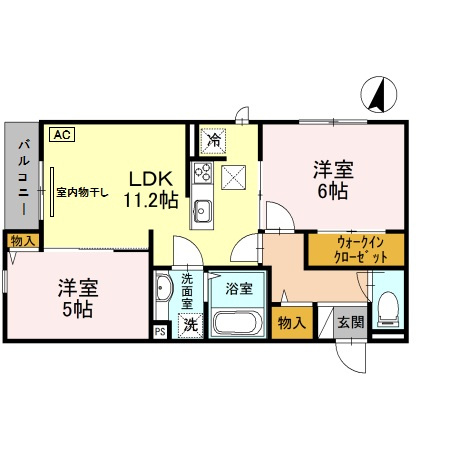 セジュール魚崎の間取り