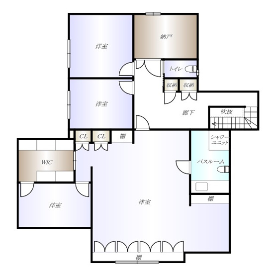 【間取り】 | 潤野885-34戸建 | 2階
※現況優先となります