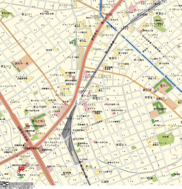 マイステージ田園調布の地図