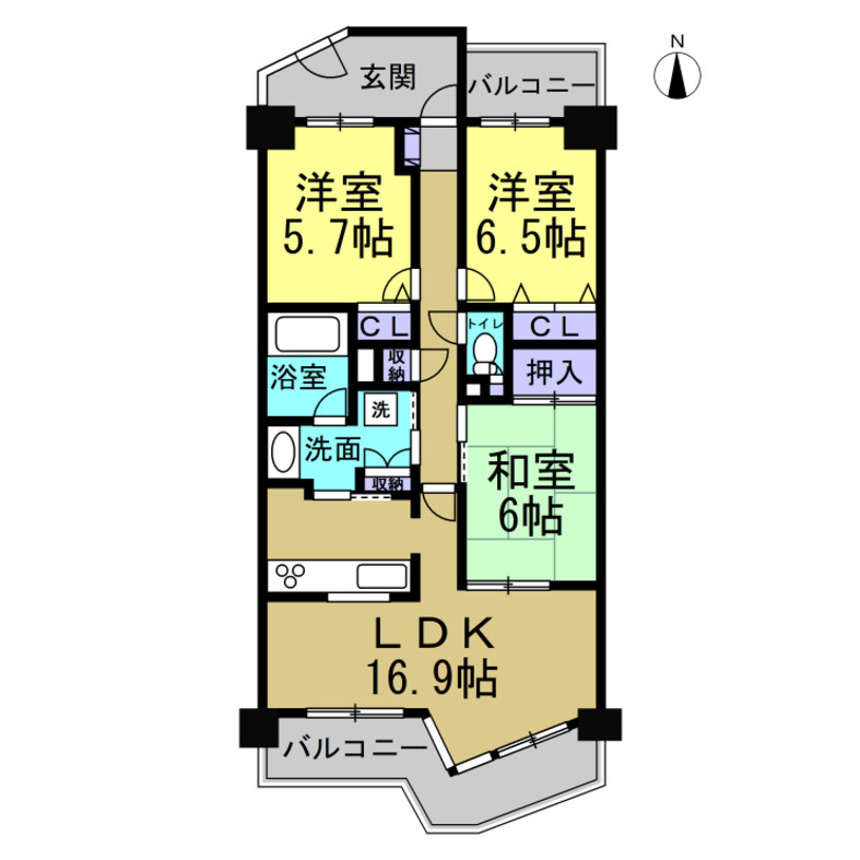 メイツ巽ヶ丘の間取り