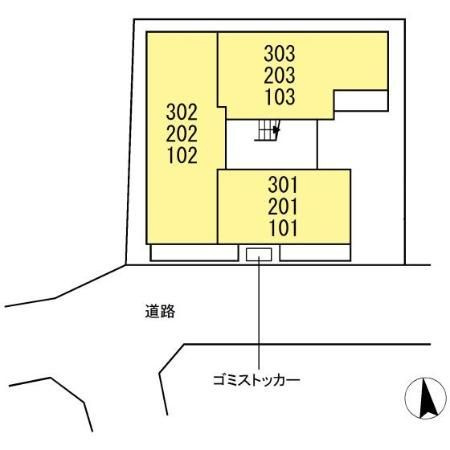 ルリアン八広の区画図
