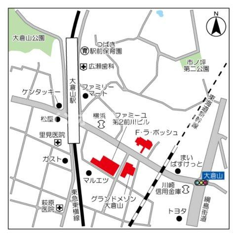 ファミーユ第２前川ビル※初期費用分割後払いサービス利用可能物件の地図