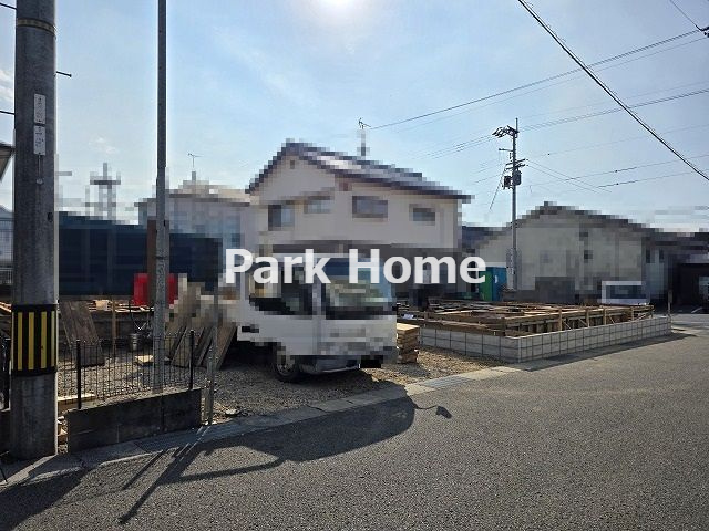 土佐山田町東本町1丁目-2号棟-新築戸建ての外観|2号棟　2025.12月：建築中（2区画全体）