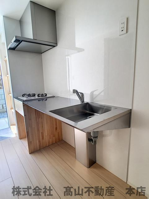 宗像市赤間１丁目のアパートのキッチン