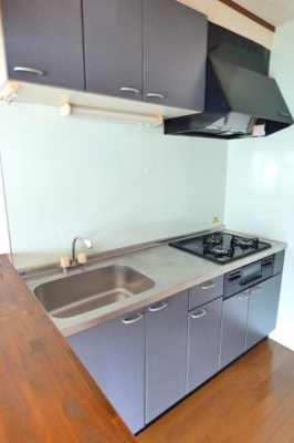 【キッチン】 | シルベリアンⅡ | ガスコンロ2口完備。