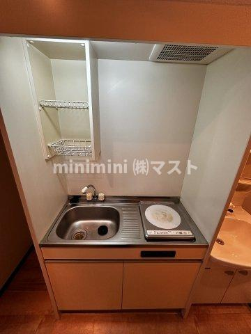 シングルウエストのキッチン