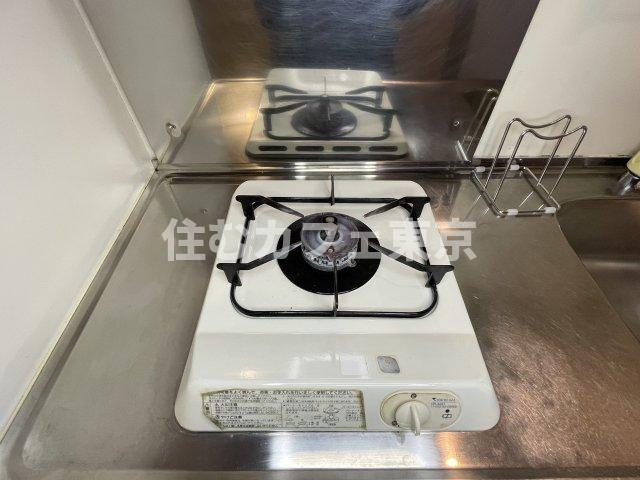 アドレ国立のキッチン|1口ガスコンロのキッチンです