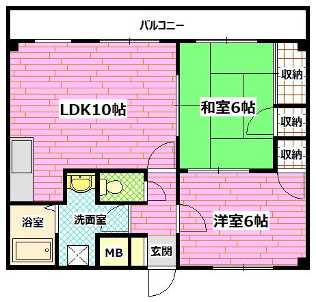 ミリオンハイム日の出の間取り