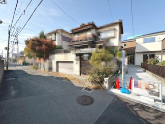 【前面道路含む現地写真】 | 松之浜町１丁目　新築一戸建 | 【閑静な住宅地でのびのび子育て】閑静な住宅地で子育て家族にピッタリ。毎日のお散歩も快適な緑に恵まれたエリアです。