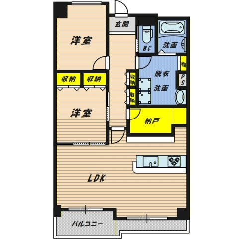 【間取り】 | グリンビュー鶴見一号棟