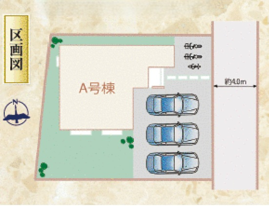 静岡市駿河区小鹿８期　新築戸建　全1棟　の区画図