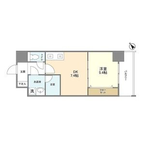 【間取り】 | シティーコート大小路駅前