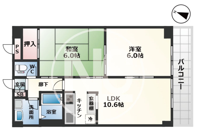 【間取り】 | ラ・フェスタ豊中
