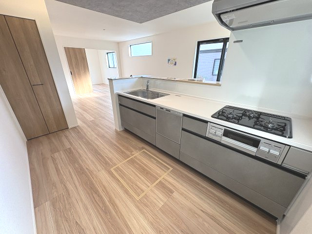 【キッチン】 | 糟屋郡須恵町上須惠24期　2号棟（全3区画）【仲介手数料無料・0円】 | 現地写真。