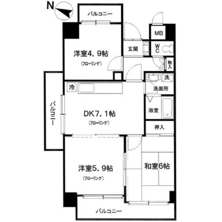 【間取り】 | ライオンズシティ川口