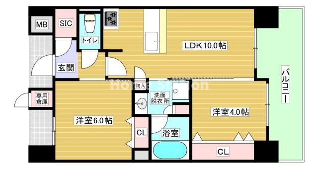 【間取り】 | エステムプラザ福島ジェネル