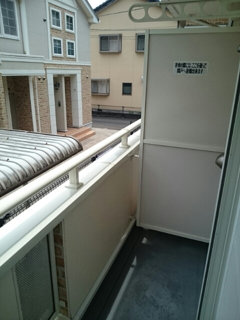 松岡ハイツ　Ａのバルコニー|バルコニー