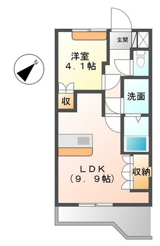 ふろんてぃあdreamの間取り