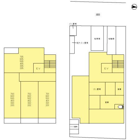 セレッソ本所の区画図