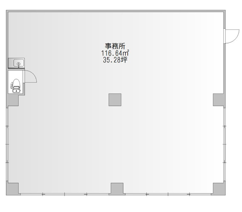 鈴木洋食器店鈴木ビルの間取り