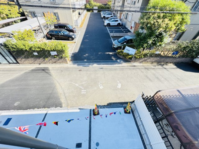 【展望】 | 市川市菅野５丁目新築戸建【菅野小学校：8分】 | バルコニーより道路側眺望