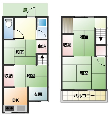 【間取り】 | 松原市天美東　中古テラス