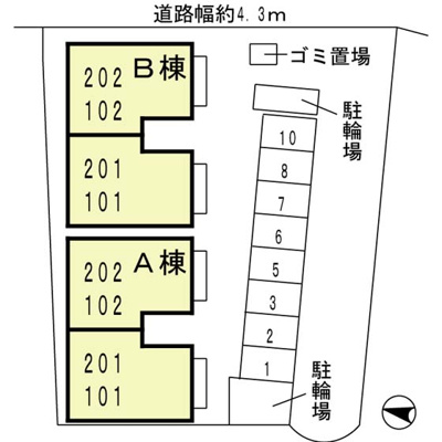 【地図】 | クロスロードA棟