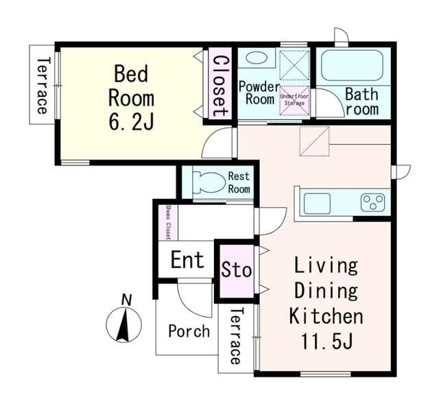 パインＢ棟の間取り|☆スペシャリストなプロ賃貸師が接客対応させていただきます☆