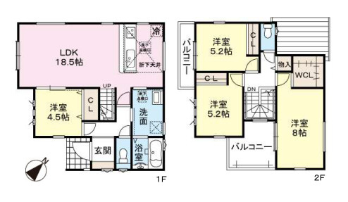 【間取り】 | 糟屋郡第3志免町志免3丁目　1号棟（全1棟）【仲介手数料無料・0円】 | 平日、土日祝日もお好きな日時にご見学可能です。お気軽にお問合せ下さい。