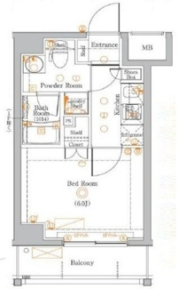 【間取り】 | AZEST蒲田南 | 間取りです。
