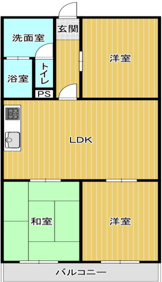 【間取り】 | 桃山台レックスマンション