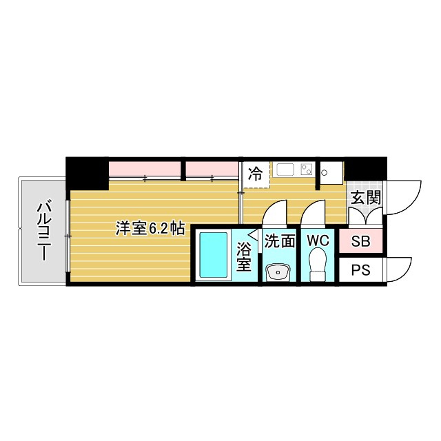 リブネスコート大阪大学前の間取り