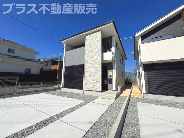 【外観】 | 糟屋郡志免町片峰4丁目4期　1号棟（全2棟）【仲介手数料無料・0円】 | 建築中の物件は、お近くのモデルハウスも一緒にご覧頂けます。