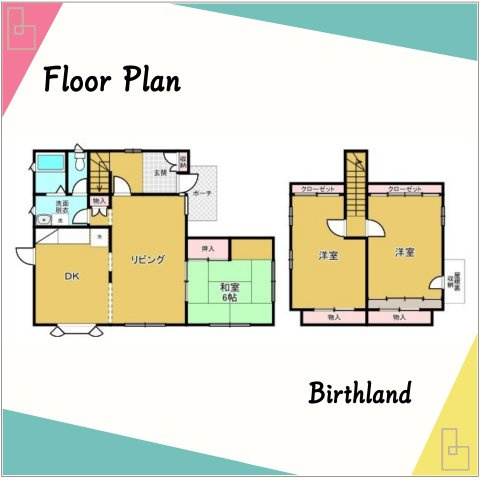 想定賃料年144万　想定利回り10.29％　木造戸建の間取り|【3LDK】屋根裏収納や窓下収納など収納充実の間取り♪※図面と現況に相違がある場合は現況を優先します