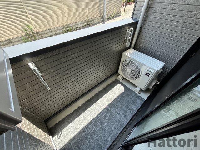 アンジュレジデンス石橋のバルコニー