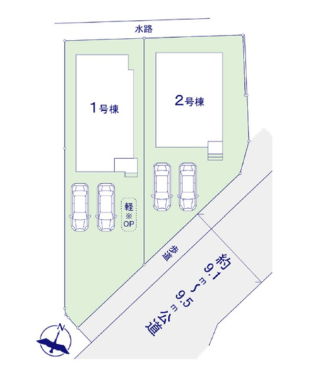 【区画図】 | 糟屋郡志免町片峰4丁目4期　2号棟（全2棟）【仲介手数料無料・0円】 | 区画図です。2号棟